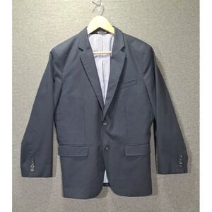 Banana Republic Mens 42R Navy Blue Non-Iron Tailored Slim Fit Cotton Blazer Coat